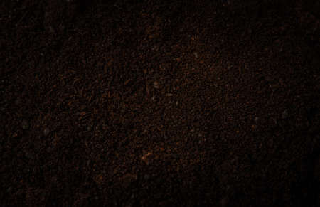 Coffee grounds Coffee grind texture background , banner, closeup Background Image with high resolutionの写真素材