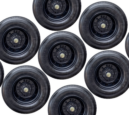 Car wheel technology Separated from the backgroundの写真素材