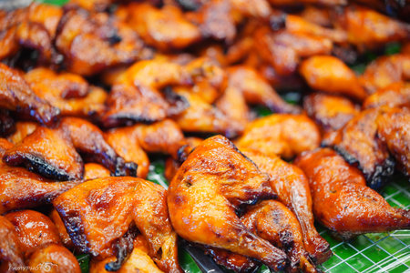 Street food is delicious Asian food in Thailand, and it's healthy. Street food is available 24 hours a day. The Asian Food Festival in Thailand, Bangkok, Khao San Road, January 14, 2026.のeditorial素材