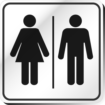 Vector Man & Woman restroom signのイラスト素材