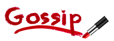 gossip lipstick conceptの写真素材