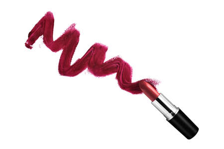 zigzag smudge lipstick on background use for design advertising or promotion bannerの写真素材