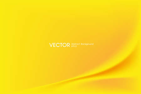 Abstract yellow background. Blurred water line backdrop. Vector illustration for design banner or posterのイラスト素材
