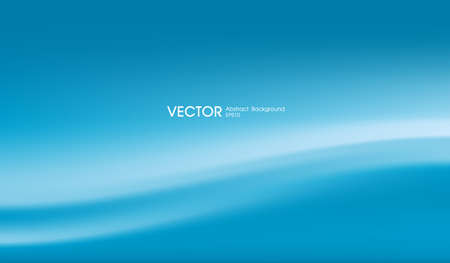 Abstract blue background. Blurred water line backdrop. Vector illustration for design banner or aqua posterのイラスト素材