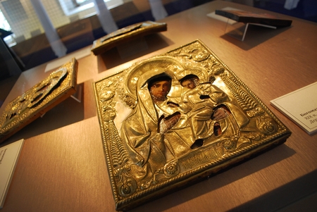Iconography of St  Mary with Baby Jesusのeditorial素材