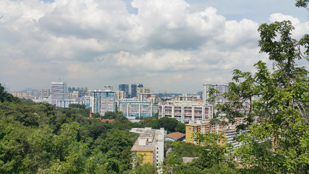 View of Singapore's HDB from Mount Faber park (Singapore)