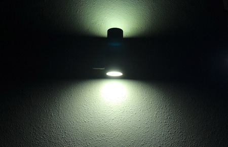 wall lamp with light beam - focus light concept