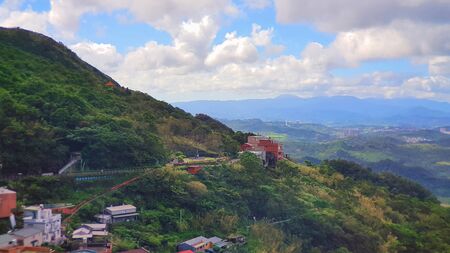 Taiwan JiuFen Day sceneの写真素材
