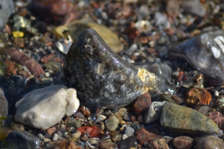 Steine unter Wasserの写真素材