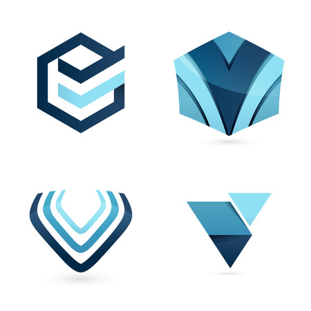 Trendy, vibrant and colorful concept vector design templateのイラスト素材