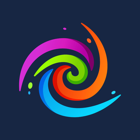 Trendy, vibrant and colorful concept vector design templateのイラスト素材