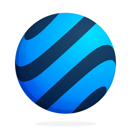 Sphere trendy, vibrant and colorful concept. Vector design template elements for your application or company branding.のイラスト素材