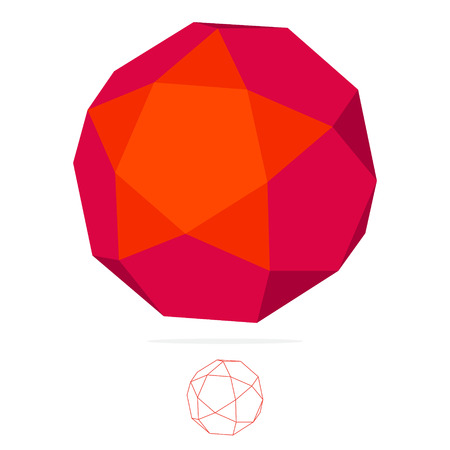 Sphere trendy, vibrant and colorful concept. Vector design template elements for your application or company branding.のイラスト素材
