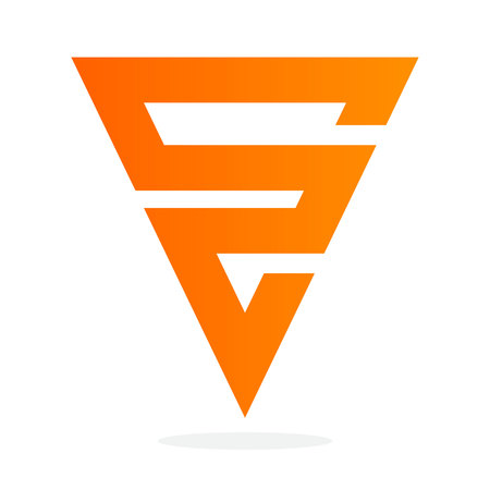 Letter trendy, flat colorful concept. Vector design template elements for your application or corporate identity.のイラスト素材