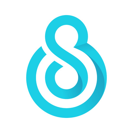 Letter trendy, flat colorful concept. Vector design template elements for your application or corporate identity.のイラスト素材