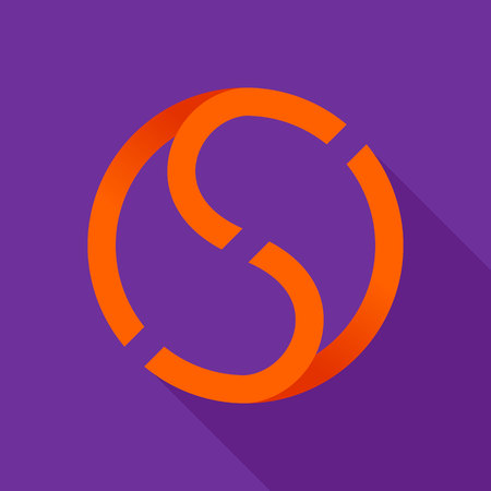 Letter trendy, flat colorful concept. Vector design template elements for your application or corporate identity.のイラスト素材