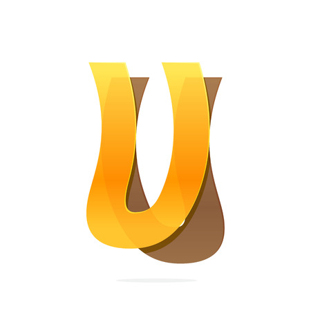 Letter volume colorful concept. Vector design template elements for your application or corporate identity.のイラスト素材