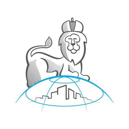 Animal design template elements for your application or company or sport team brandingのイラスト素材