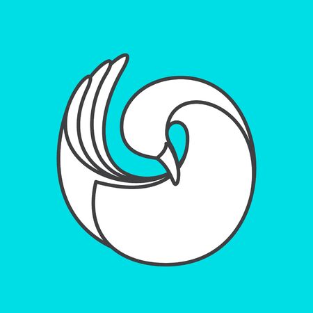 Vector line design template elements for your application or corporate identity.のイラスト素材