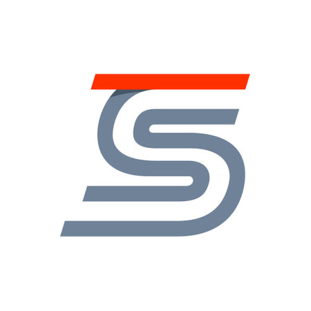 S letter fast speed logo. Vector design template elements for your mobile application, shipping icon or sport identity.のイラスト素材
