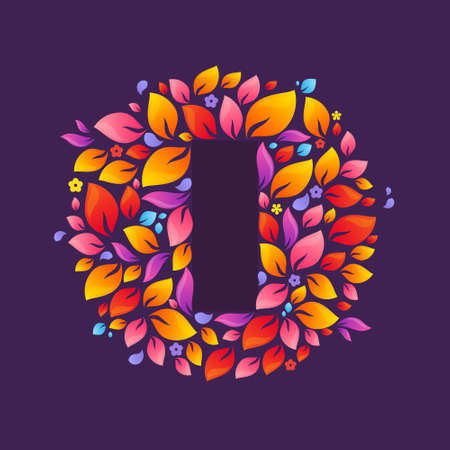 I letter logo in a circle of flames. Fire font style, vector design template elements for your ecology application or corporate identity.のイラスト素材