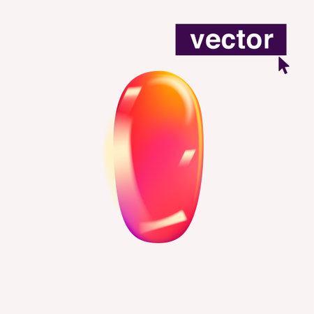 Letter I logo realistic 3D design in cartoon balloon style. vector illustration. Perfect for cute banner, glossy design posters, multicolor icons, vibrant advertising.のイラスト素材