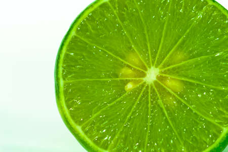 lemon slices close up