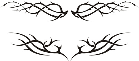 Tribal tattooのイラスト素材