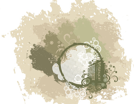 Grunge background with urban elementsのイラスト素材