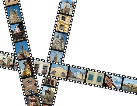Filmstrips with travel photos of southern Germany - Bavaria の写真素材