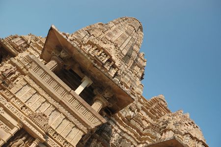 Famous temples in India with kamasutra love scenesの写真素材