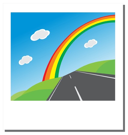 travel picture - highwayのイラスト素材