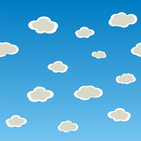 Seamless  horizontal texture with clouds のイラスト素材