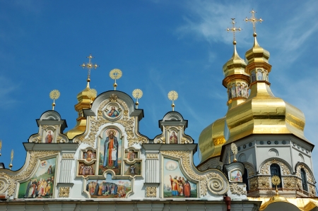 Domes of Kiev Pechersk Lavra Orthodox monastery , Ukraineのeditorial素材
