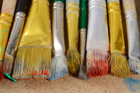 Artist brushesの写真素材