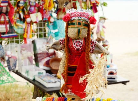Traditional ukrainian handmade doll   motankaの写真素材