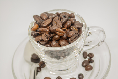 Coffee beans for fresh coffee both hot and cold to drink or sellの写真素材