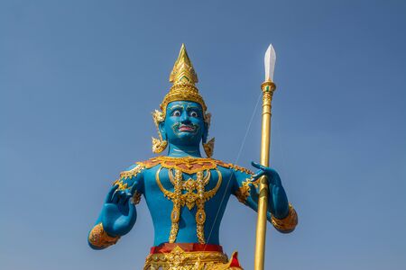 Fine Arts Statue Thai culture has a unique and colorful style in Bangkok of Thailandの写真素材