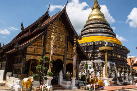 Within Wat Phra That Lampang Luang is a Lanna-style Buddhist temple in Lampang province northern of Thailand.の写真素材