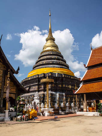 Within Wat Phra That Lampang Luang is a Lanna-style Buddhist temple in Lampang province northern of Thailand.の写真素材
