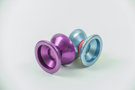 toy yo yo isolated on white backgroundの写真素材