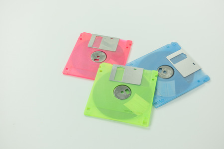 floppy disk on the white background