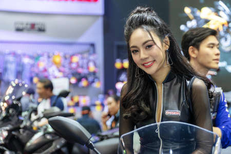 Bangkok-Thailand August 25,2018 : Unidentified woman presenters model at the stage during the...