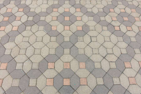 Brick block floor background for texture.の写真素材
