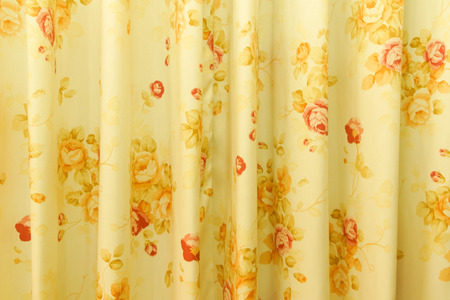 Closeup Texture of Window Curtain