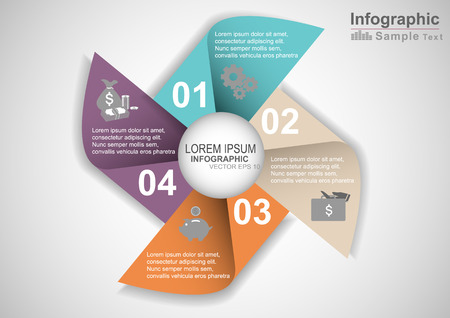 Modern weathercock infographicsのイラスト素材