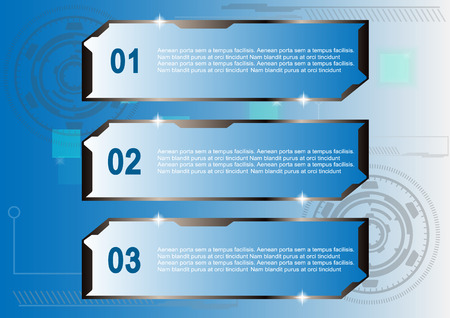 Template Infographic Hi-tech blue Web Design.Vector illustration.のイラスト素材