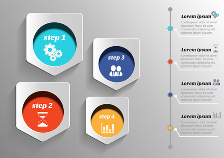 Infographic banners Templates for 
Business.Vector Illustration.のイラスト素材