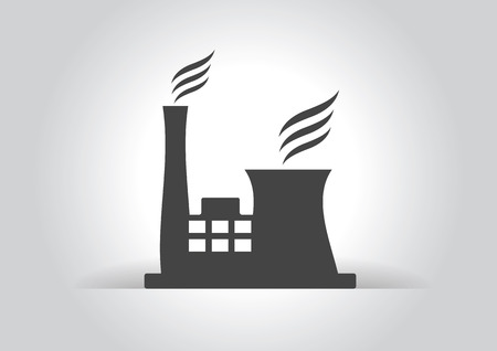 Ecology factory  icon.のイラスト素材