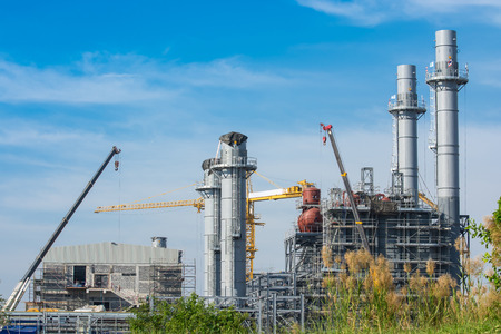 Amata Powerplant  under construction  in Thailandの写真素材